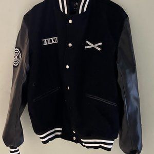 Ox and Bull leather and wool jacket